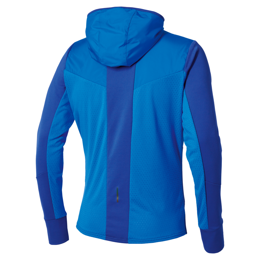 Mizuno Active Warmalite Hybrid Full Zip Hooded Long Sleeve Top Princess Blue